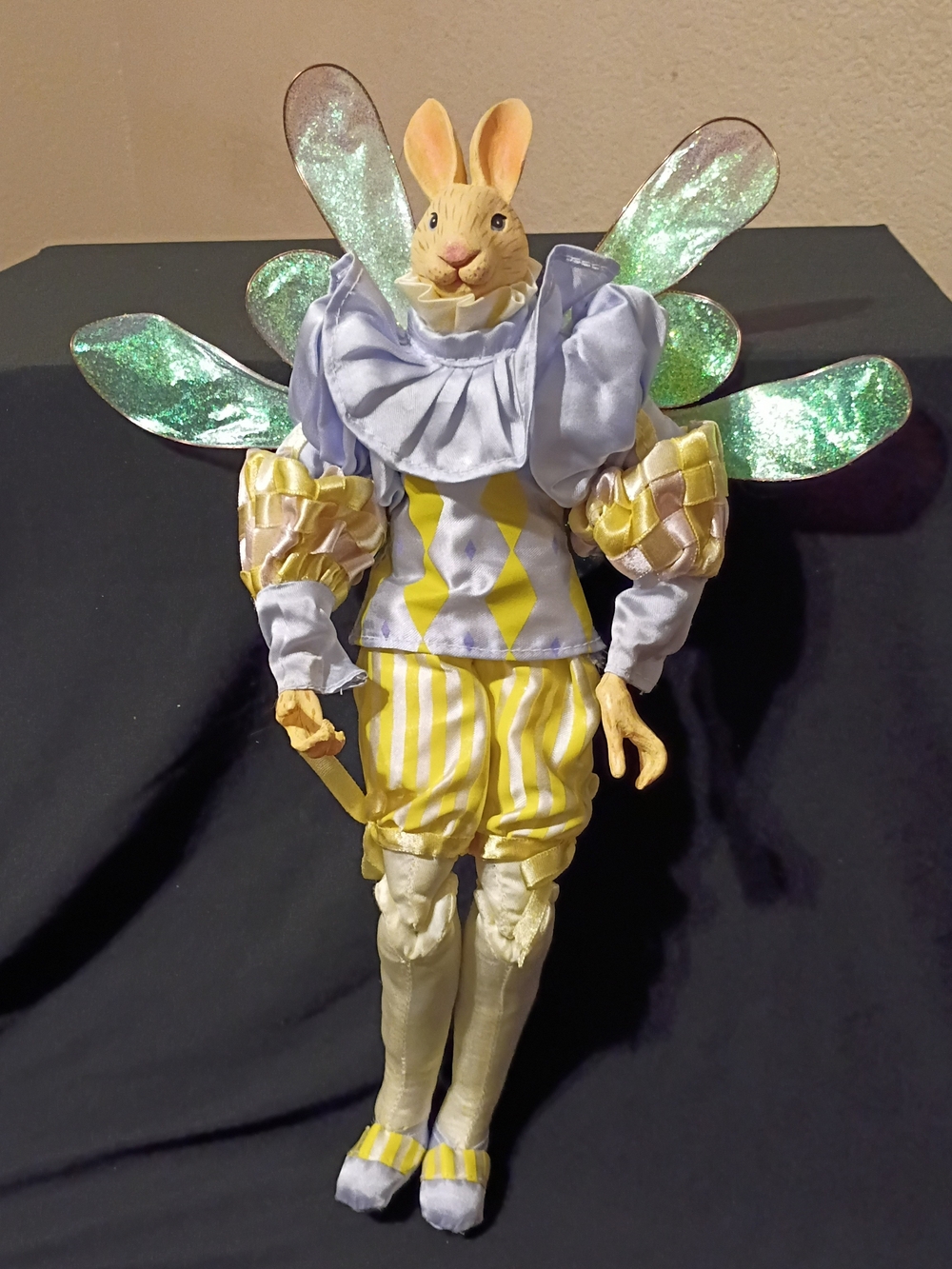 Vintage Katherine's Collection Easter Rabbit Fairy Jester by designer Wayne K